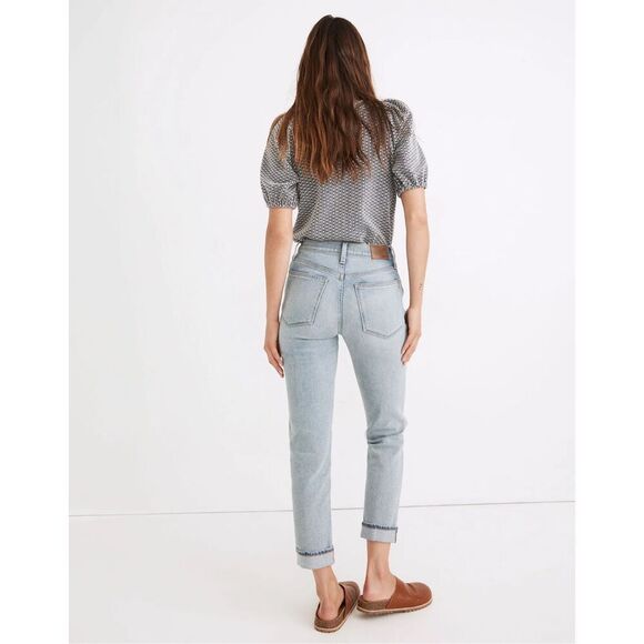 Madewell Roadtripper High-Rise Slim Boyjeans jeans 24 in Edenwald Wash - Picture 4 of 9